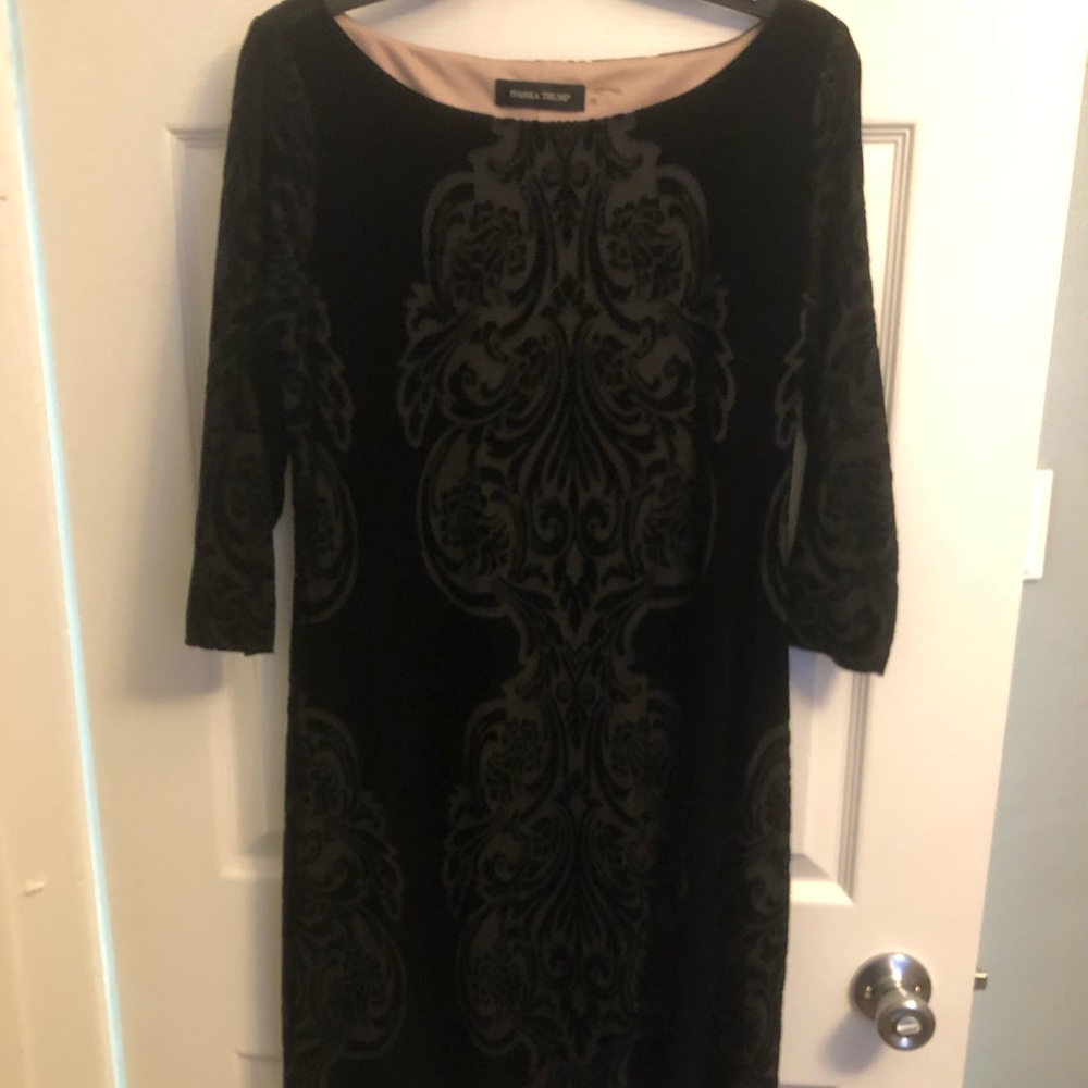 Short Velvet Ivanka Trump Dress